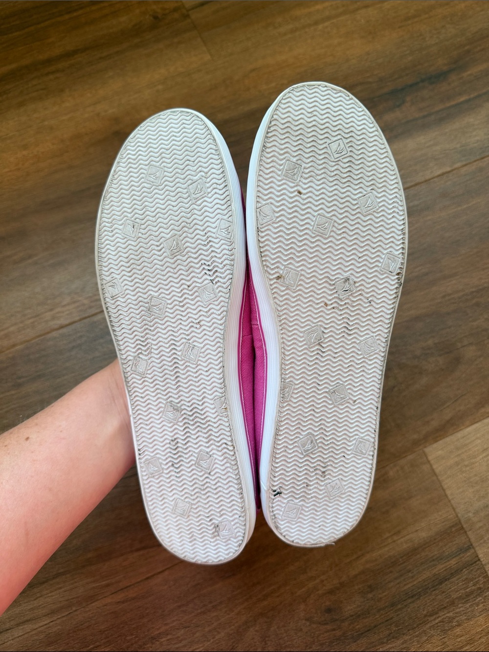 Sperry Pink Slip-On Canvas Loafers - Picture 9 of 9